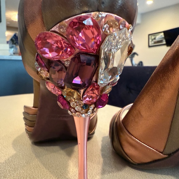 Miu Miu jewelled back heels - Picture 3 of 7